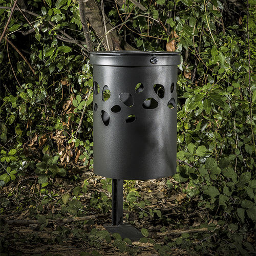 Park-Abfallbehälter - GREEN PALACIO - CYRIA | Mobilier Urbain - bodenstehend / galvanisiertem Stahl / Stahl