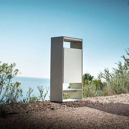 Park-Abfallbehälter - EUDALD - CYRIA | Mobilier Urbain - galvanisiertem Stahl / Stahl / Edelstahl