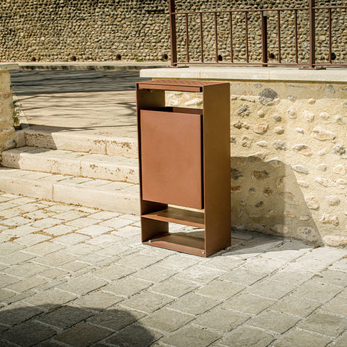 Park-Abfallbehälter - EUDALD - CYRIA | Mobilier Urbain - galvanisiertem Stahl / Stahl / Edelstahl