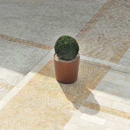 COR-TEN®-Stahl-Pflanzkübel - GLAM 3 - CYRIA | Mobilier Urbain - thermolackierter Stahl / rund / hochbelastbar