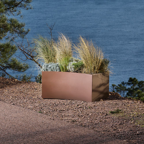 COR-TEN®-Stahl-Pflanzkübel - TRENDY - CYRIA | Mobilier Urbain - thermolackierter Stahl / gebogen / hochbelastbar