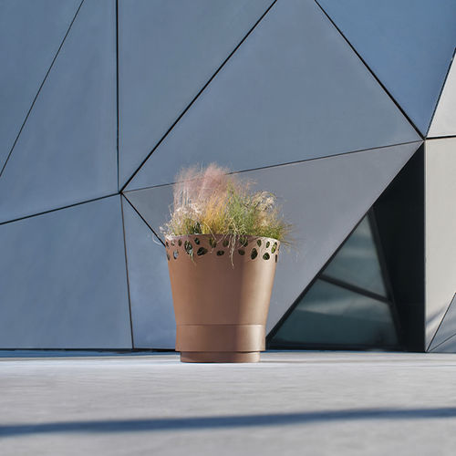 COR-TEN®-Stahl-Pflanzkübel - GREEN PALACIO 2 - CYRIA | Mobilier Urbain - thermolackierter Stahl / rund / hochbelastbar