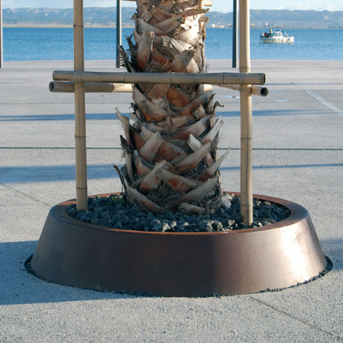 Baum-Randeinfassung - SOLEA 2 - CYRIA | Mobilier Urbain - COR-TEN®-Stahl / für Außenbereich / rund