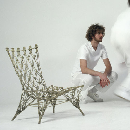 Kaminsessel / originelles Design - KNOTTED - Droog - Aramidfaser / Carbon / Epoxid