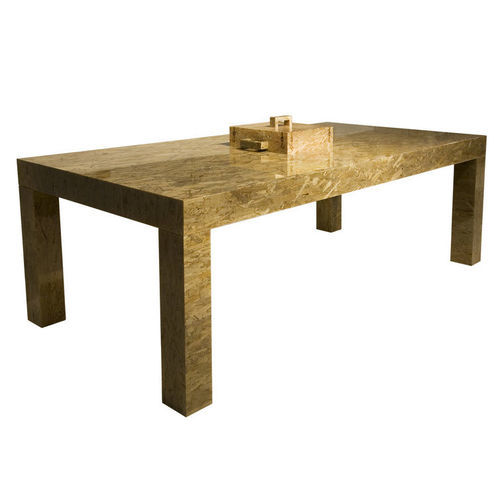 Moderner Tisch - TOOL INLAYS - Droog - Holz / Gestell aus Holz / rechteckig