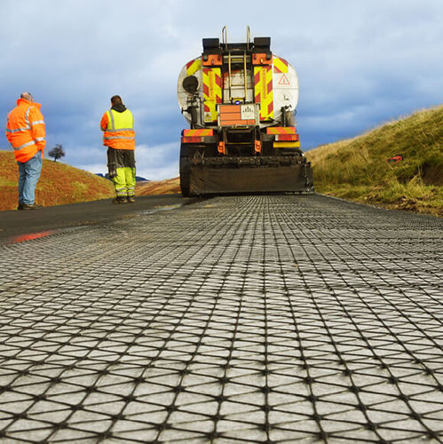 Verstärkendes Geogitter - AX5-GN - Tensar International - Verkehr / für Absperrungen / Pflaster