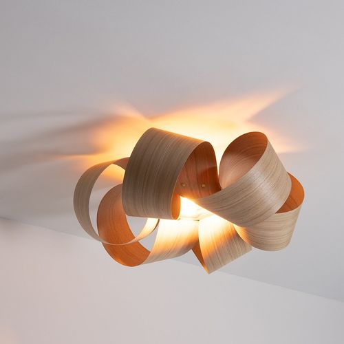 Moderne Deckenleuchte - DRIFT - Tom Raffield - Eiche / Nussbaum / LED