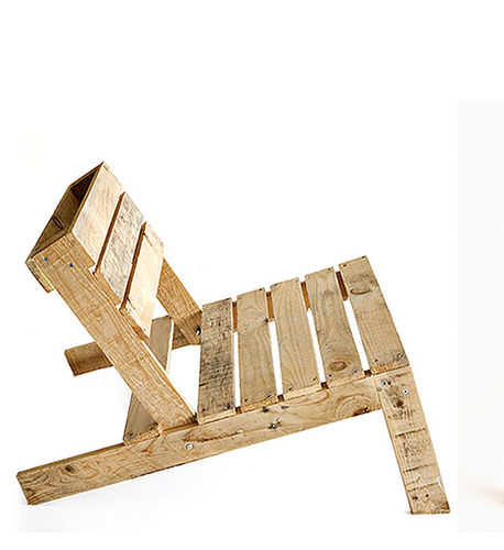 Moderner Kaminsessel - PALLET  - studiomama - Holz