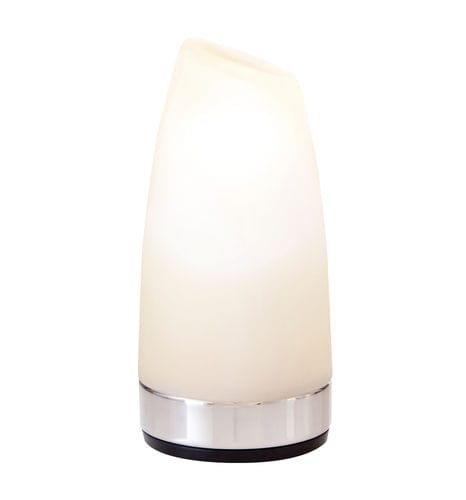 Tischlampe - MARGARITA - Neoz France - polierter Edelstahl / geblasenes Glas / modern