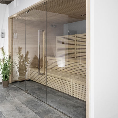 Infrarotsauna - CLASSIC SOFT - Starpool - für Gewerbegebrauch / Holz / Glas