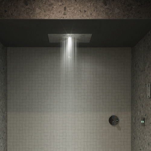 Deckenmontierter Duschkopf - SHOWER ONE - Starpool - rechteckig / Regenstrahl / Wasserfall