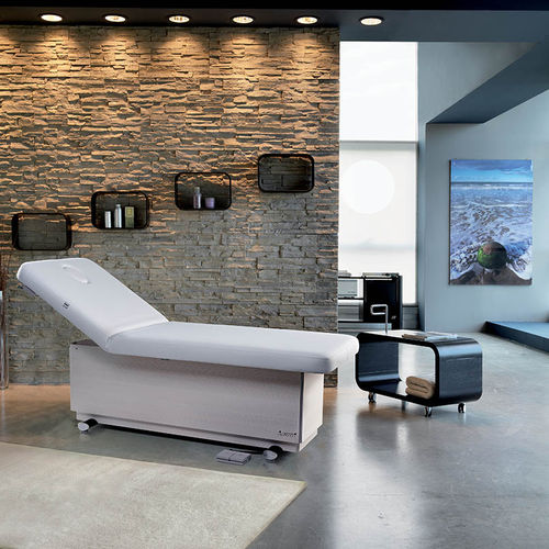 Elektrische Massageliege - VERSUS 1M - Lemi BEAUTY & SPA - Holz / höhenverstellbar / wärmend