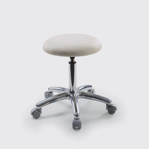 Arbeitshocker / Gestell aus Metall - 015, 015 PEDI - Lemi BEAUTY & SPA - mit Rollen / Polster / drehbar