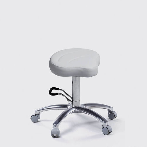Arbeitshocker / Gestell aus Metall - 040 - Lemi BEAUTY & SPA - regelbar / mit Rollen / für Schönheitssalon