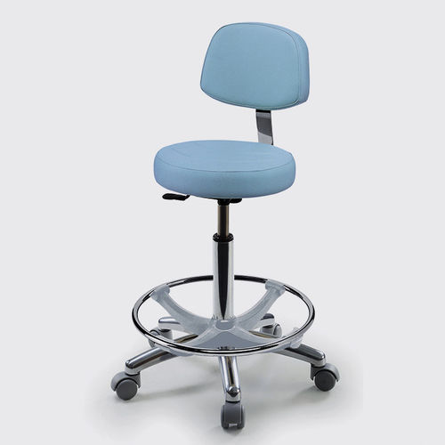 Arbeitshocker / Gestell aus Metall - 021, 021/S - Lemi BEAUTY & SPA - regelbar / mit Rollen / mit Fußstütze