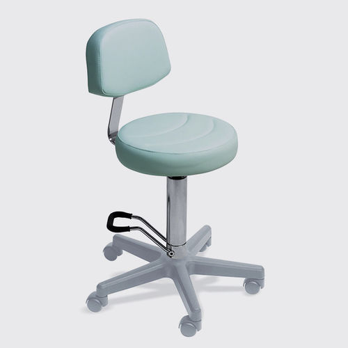 Moderner Arbeitshocker - 010/S - Lemi BEAUTY & SPA - Kunstleder / Gestell aus Metall / Polster