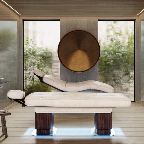 Elektrische Massageliege - MILANO - Lemi BEAUTY & SPA - Holz / Metall / Leder