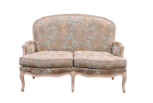 Sofa / Louis XV - NOGARET  - Balcaen - Stoff / mehrfarbig / 3 Plätze