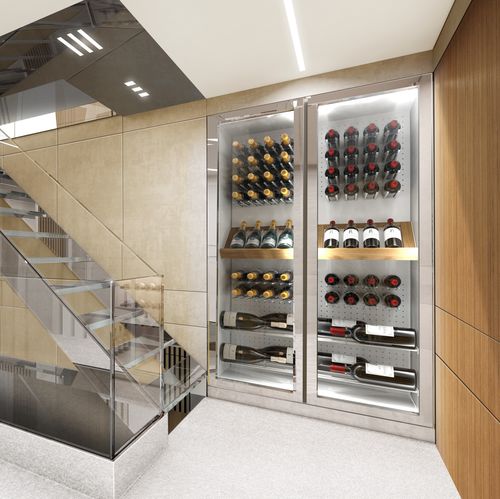 Service-Weinkühlschrank - ASSOLUTA - ESIGO - für Boot / Einbau / Holz