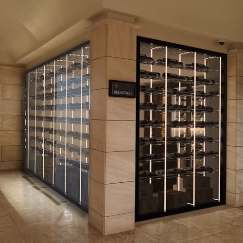 Plexiglas®-Flaschenregal - ESIGO 15 WHC1 - ESIGO - Einbau / wandmontiert / für Hotels