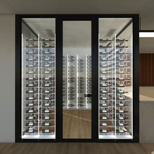 Plexiglas®-Flaschenregal - ESIGO 18 WHC4 - ESIGO - wandmontiert / für Hotels / maßgefertigt