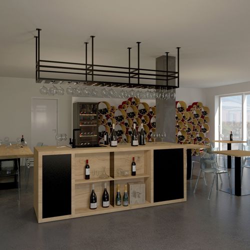 Contract-Barschrank - ESIGO WINE BAR 03 - ESIGO - für Bar / modern / Holz