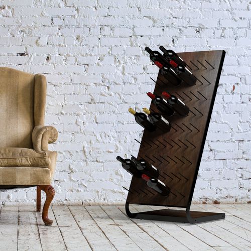 Holz-Flaschenregal - ESIGO 4 TECH - ESIGO - bodenstehend / maßgefertigt / Made in Italy