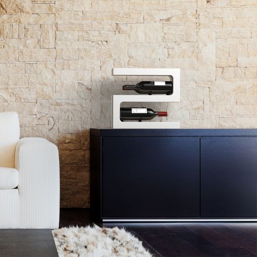Holz-Flaschenregal - VIC&amp;VERSA - ESIGO - freistehend / maßgefertigt / Made in Italy