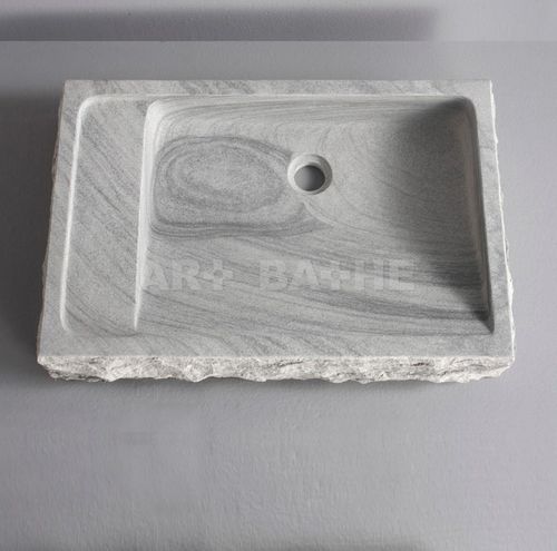 Aufsatzwaschbecken - AYANI  - artbathe - Naturstein / rechteckig / modern