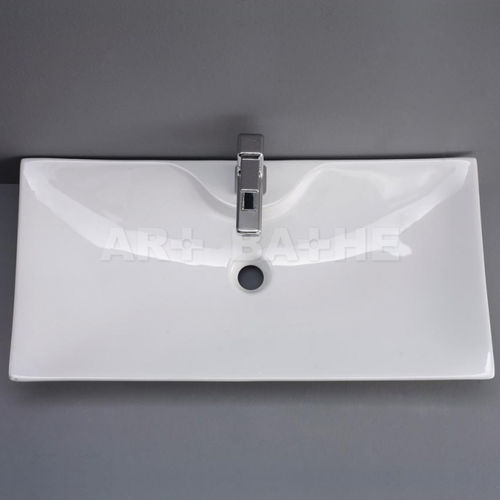 Aufsatzwaschbecken - TALAS - artbathe - Keramik / rechteckig / modern