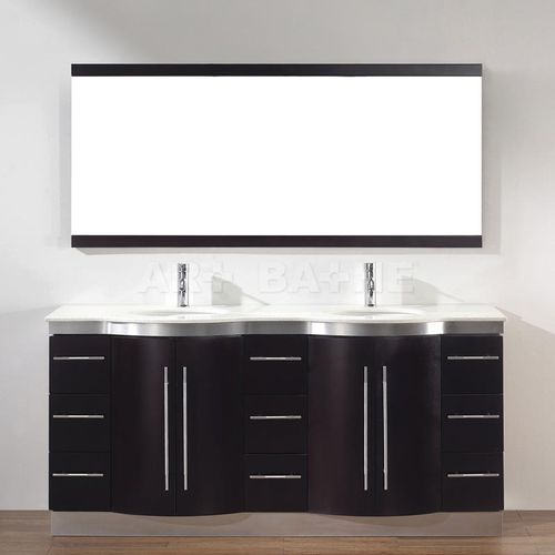 Doppelter Waschtisch-Unterschrank - DINARA 72D  - artbathe - freistehend / Holz / modern