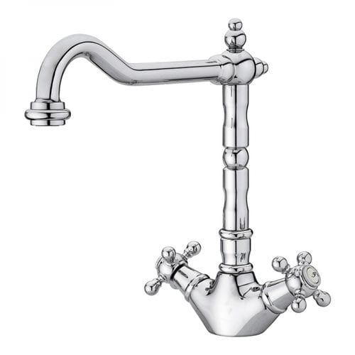 Aufsatz-Zweigriffmischer - 235700/51831510 - GRB MIXERS - aus verchromtem Metall / für Küche / 1-Loch