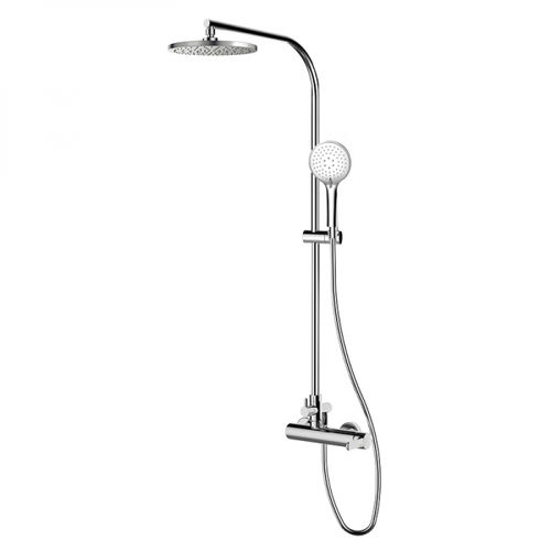 Wandmontiertes Duschsystem - 941900 - GRB MIXERS - modern / mit Handbrause / mit Duschkopf auf Duschsäulen