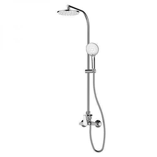 Wandmontiertes Duschsystem - 10465100TL - GRB MIXERS - modern / mit Handbrause / mit Duschkopf auf Duschsäulen