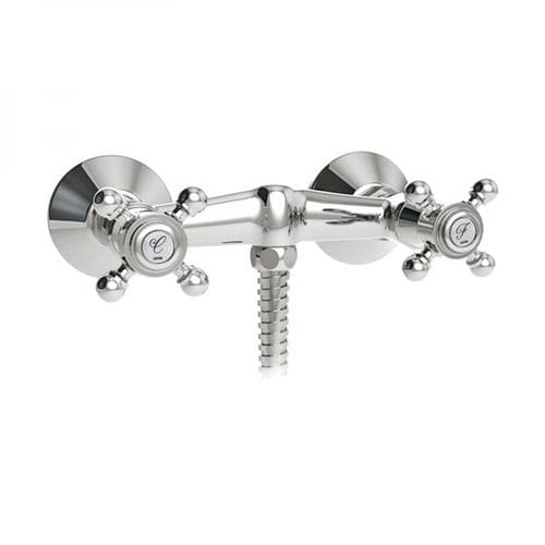 Zweigriffmischer für Dusche - 231190 - GRB MIXERS - wandmontiert / aus verchromtem Metall / Messing