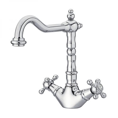 Zweigriffmischer für Waschtisch - 211799/213190 - GRB MIXERS - Aufsatz / aus verchromtem Metall / für Badezimmer
