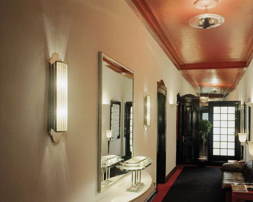 Wandleuchte / Art Deco - BIARRITZ - Art Deco Schneider - für den Innenraum / Glas