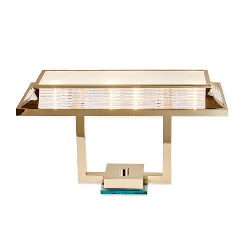 Tischlampe - PARIS TABLE II GOLD - Art Deco Schneider - poliertes Messing / Art Deco / mit Kabel