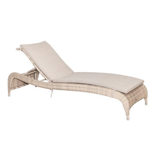 Moderne Sonnenliege - Ocean Pearl - Alexander Rose - Stoff / Pflanzenfaser / mit 4 Beinen