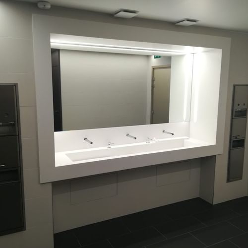 Wandmontierter Spiegel für Badezimmer - IMAGE 11 - IMAGE - modern