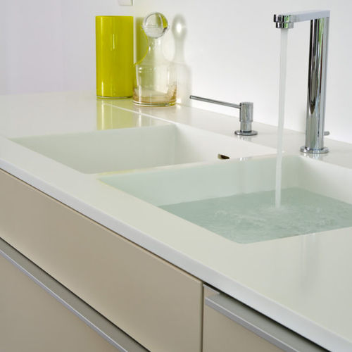 Doppelbeckenspüle - IMAGE 14 - IMAGE - Corian® / Monoblock / modern