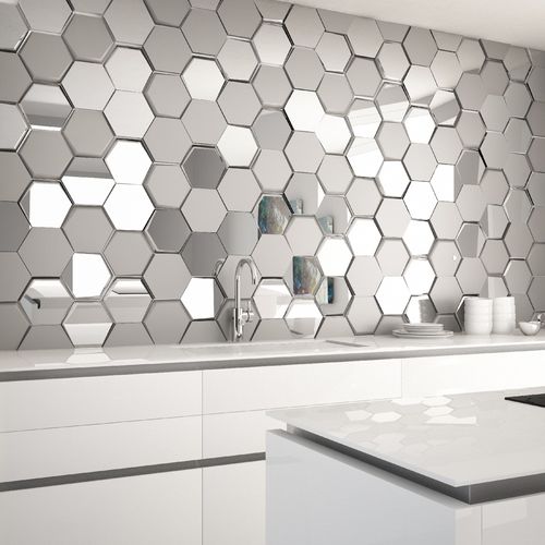Keramikfliesen - COSMOS SILVER - INTHETILE - metallisiert / für den Innenraum / Wand