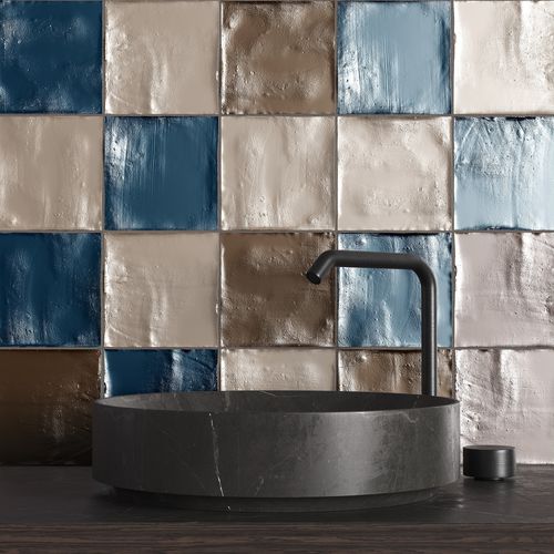 Keramikfliesen - OXIDA - INTHETILE - metallisiert / für den Innenraum / Wand