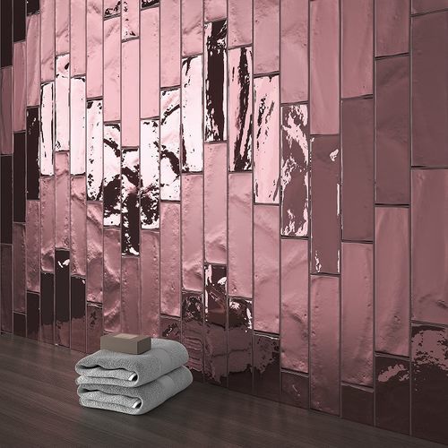 Keramikfliesen - COTTAGE ROSE GOLD MIX - INTHETILE - metallisiert / Innenbereich / Wand