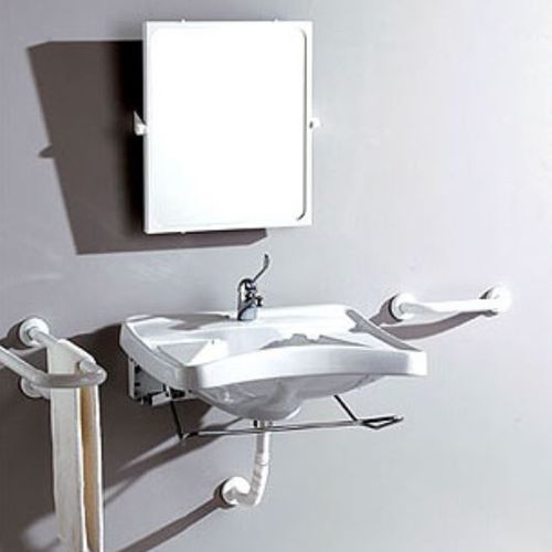 Wand-Waschbecken - AUXILIUM - Olympia - Keramik / behindertenfreundlich / modern