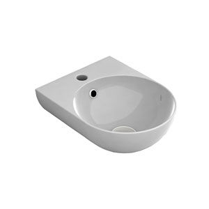 Wand-Waschbecken - MIL4336101 - Olympia - Keramik / rund / modern