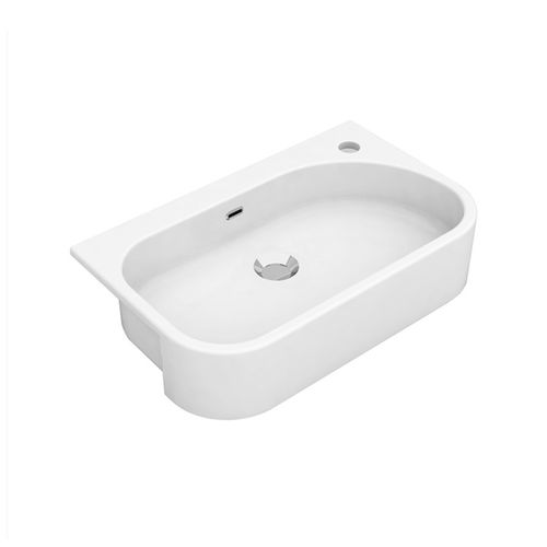 Halbeinbauwaschbecken - SYN4554101 - Olympia - Keramik / Mattfinish / 1-Loch