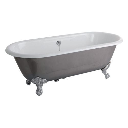 Ovale Badewanne - VAFI - Olympia - auf Füßen / Gusseisen / weiß