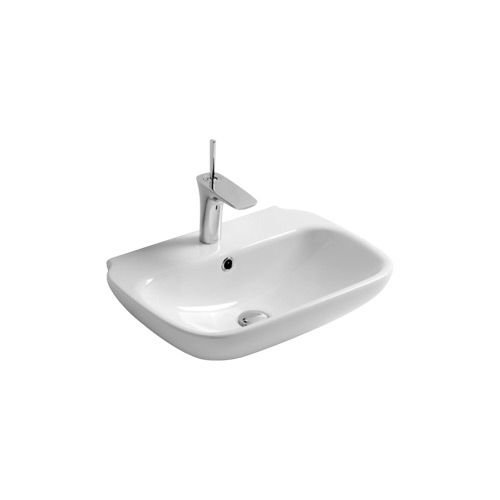 Wand-Waschbecken - CLE4355101 - Olympia - Keramik / mit verstellbarem Spiegel / rechteckig