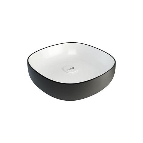 Aufsatzwaschbecken - MET42040 - Olympia - Keramik / quadratisch / modern